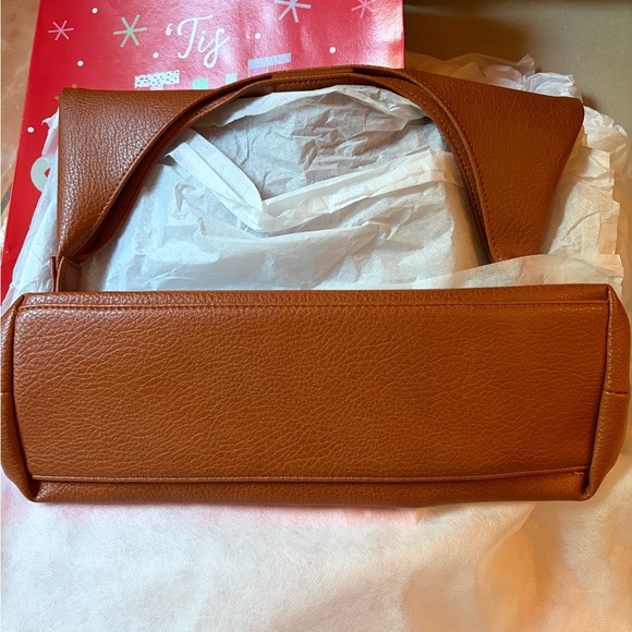 Hoxis Soft Vegan Leather Hobo Bag Camel Brown - Picture 3 of 4